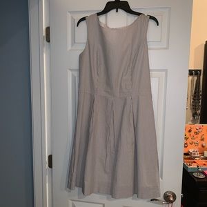 Merona Seersucker Pleated Dress - sz 12